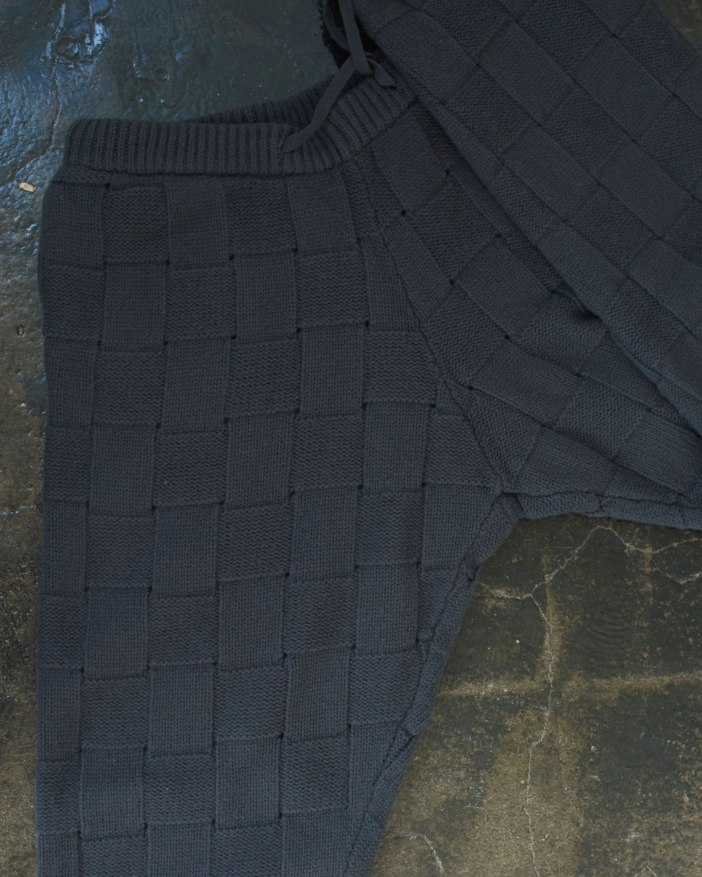 CHESS KNIT PANTS