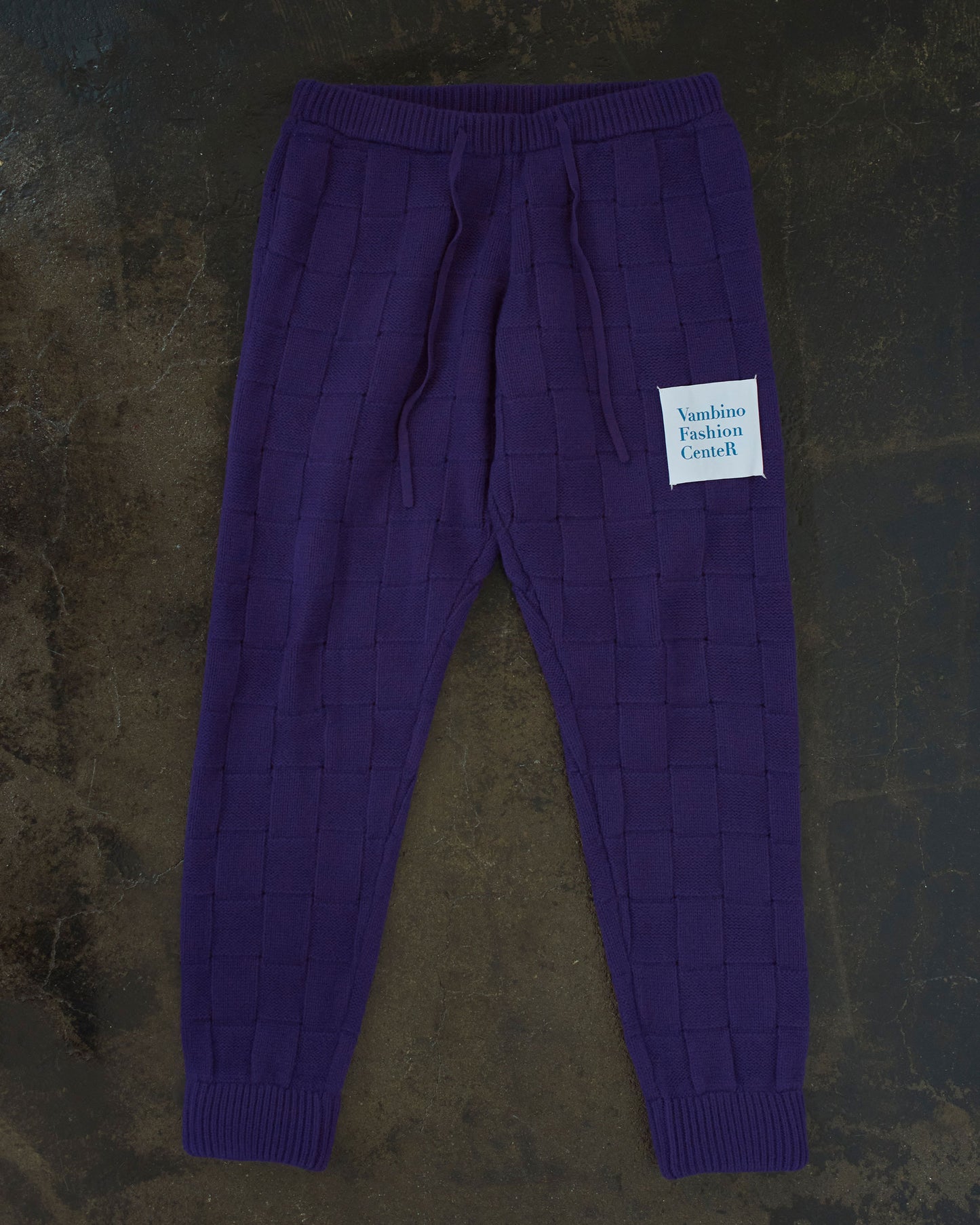 CHESS KNIT PANTS